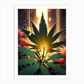 Marijuana Leaf 4 Art Print