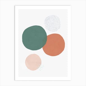 Abstract Soft Circles Part 1 Art Print