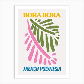 Bora Bora Tropical Abstract Art Print