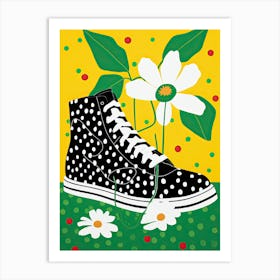 Shoe Garden Gallery: Sneakers with Flowers Art Print