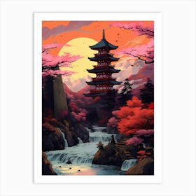 Japanese Pagoda Art Print