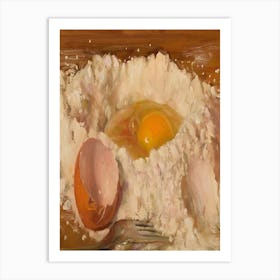 Egg And Flour 1 Art Print