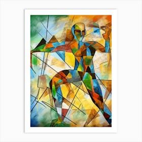 Abstract Man By Sanjay Kumar Style Abstract Art Print