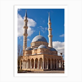 Sleymaniye Mosque Pixel Art 2 Art Print