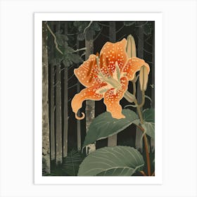 Lily In The Forest 1 Art Print