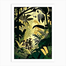 Jungle Adventures 3 Rousseau Inspired Art Print