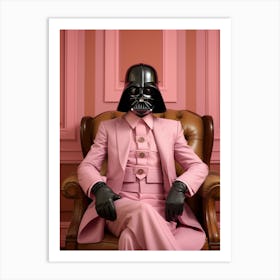 Darth Vader In Wes Anderson Style 37 Art Print