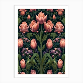 Tulip Wallpaper Art Print