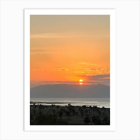 Sunset Over Lake Tanganyika 1 Art Print