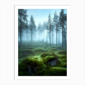 Foggy Forest 4 Art Print