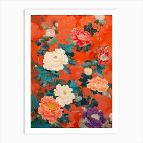 Great Japan  Hokusai Botanical Japanese 7 Art Print