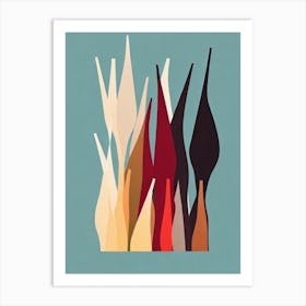 Bamboo Shoots Bold Graphic vegetable Art Print