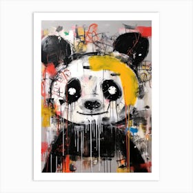 Cute panda bear Art Print