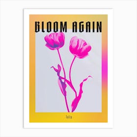 Hot Pink Tulip 3 Poster Art Print