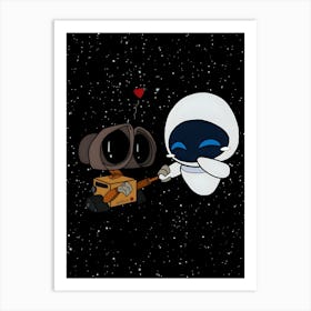 Wall E And Wall E Art Print