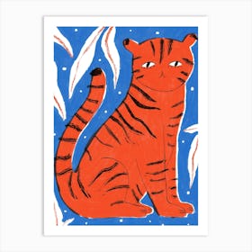 Red Tiger Art Print