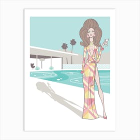 Palm Springs Housewife Art Print