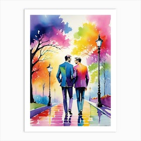 Rainbow Men 1 Art Print