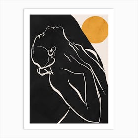 Woman Silhouette Art Print