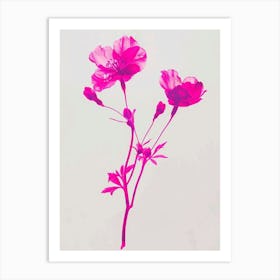 Hot Pink Statice 1 Art Print