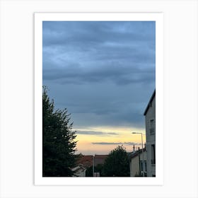 Sunset In France Art Print