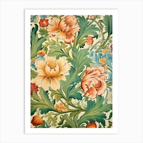 Floral Wallpaper 46 Art Print