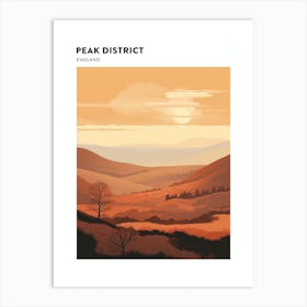 Peak District National Park England 2 Hiking Trail Landscape Poster Art Print