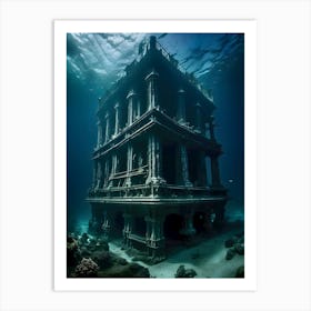 Underwater House-Reimagined 5 Art Print