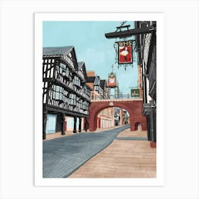 Chester Uk England Travel Art Print