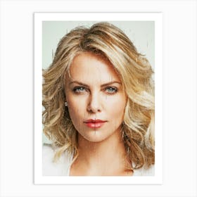 Charlize Theron Celebrity Art Print