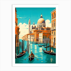 Venice Italian Summer Vintage Travel Art Print