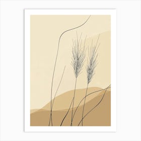 Two Grasses Art Print