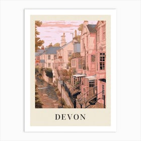 Vintage Travel Poster Devon 2 Art Print