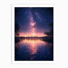 Starry Night Sky 21 Art Print