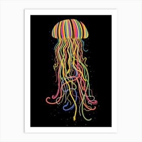 Rainbow Jellyfish Art Print