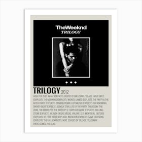 Theweeknd Trilogy 2012 Poster Art Print