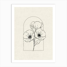 Poppy Flower Art Print