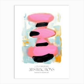 Pink Pop Painting Abstract 2 Exhibition Poster Art Print