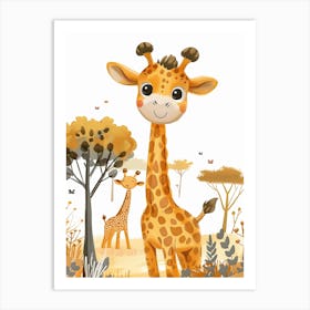 Giraffes In The Jungle Art Print