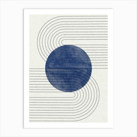 Blue Symbiosis Art Print