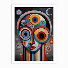 Leonardo Lightning Xl Optical Illusion Mirage Whimsical Folk 3 (1) Art Print