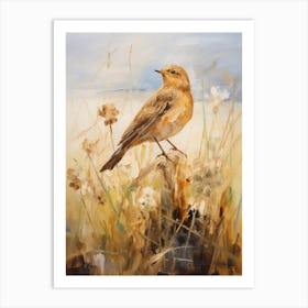 Bird Painting Blackbird 3 Art Print