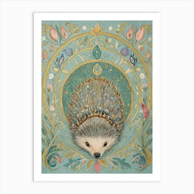 Hedgehog In Pastel Art Print