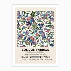 Poster Petalgrove London Fabrics Floral Pattern 3 Art Print