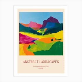 Colourful Abstract Berchtesgaden National Park Germany 4 Poster Art Print