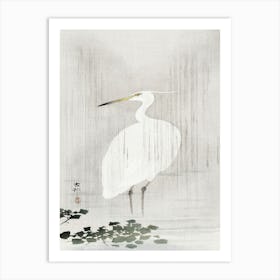 Egret In Rain (1900 1930), Ohara Koson Art Print