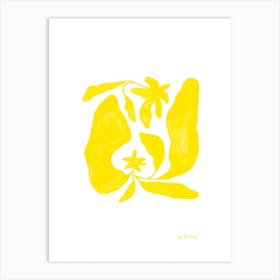 Spring Yellow Flowers 1 Art Print