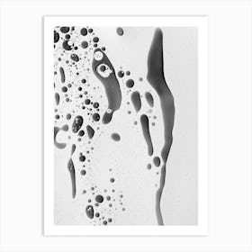 Abstract Color Confetti Grey Black Art Print
