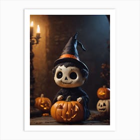 Halloween Witch Art Print