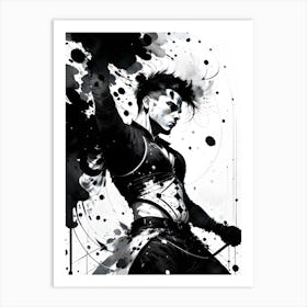 Black And White Painting 2 Art Print